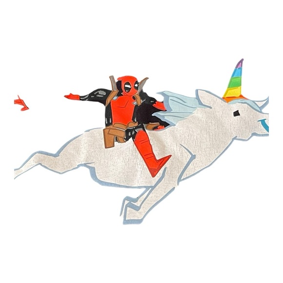 ✌🏽Host Pick ✌🏽Marvel DeadPool Black Tank Top with Rainbow Design - Picture 8 of 10